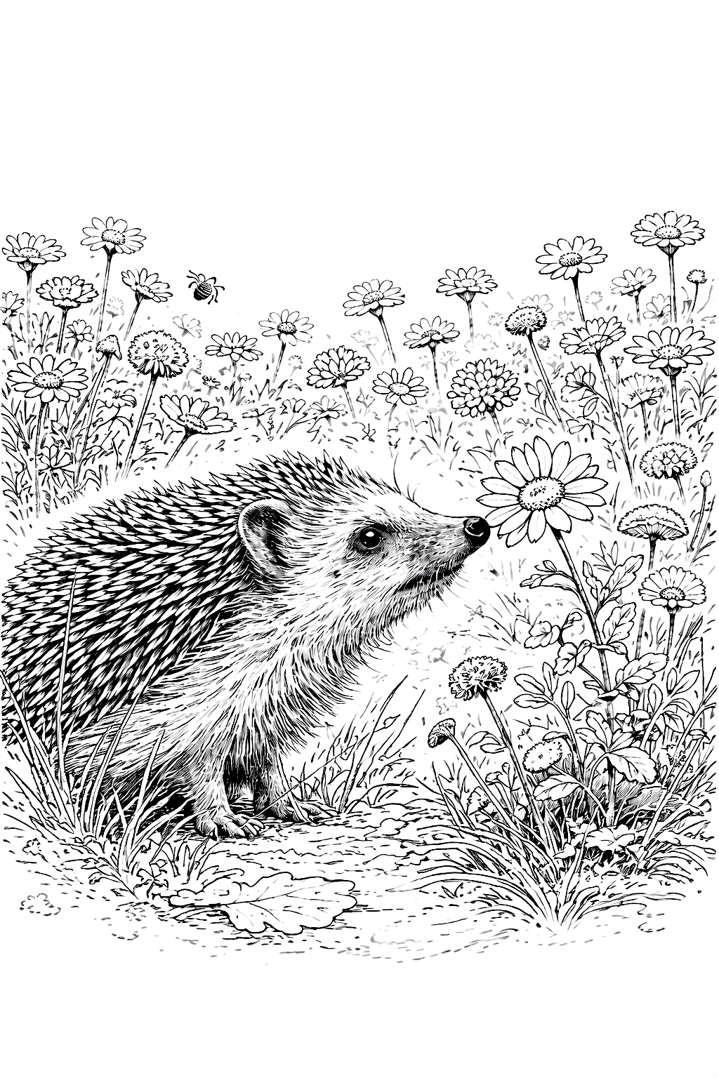 Animals in Nature Colouring Book – Wildlife Illustrations by L.A. Brown