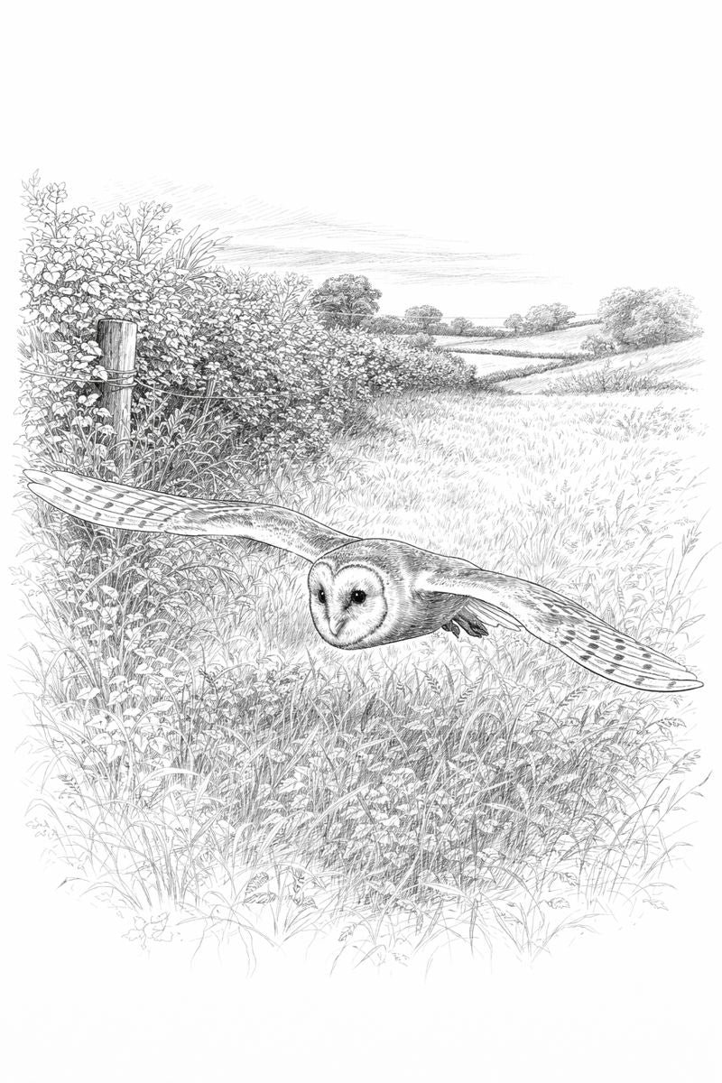 British Wildlife Colouring Book – Nature Illustrations by L.A. Brown