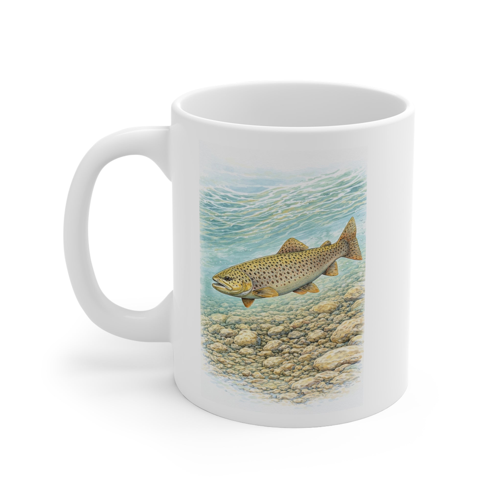 Brown trout Mug – Wildlife Design Ceramic Mug | Wildline Creations