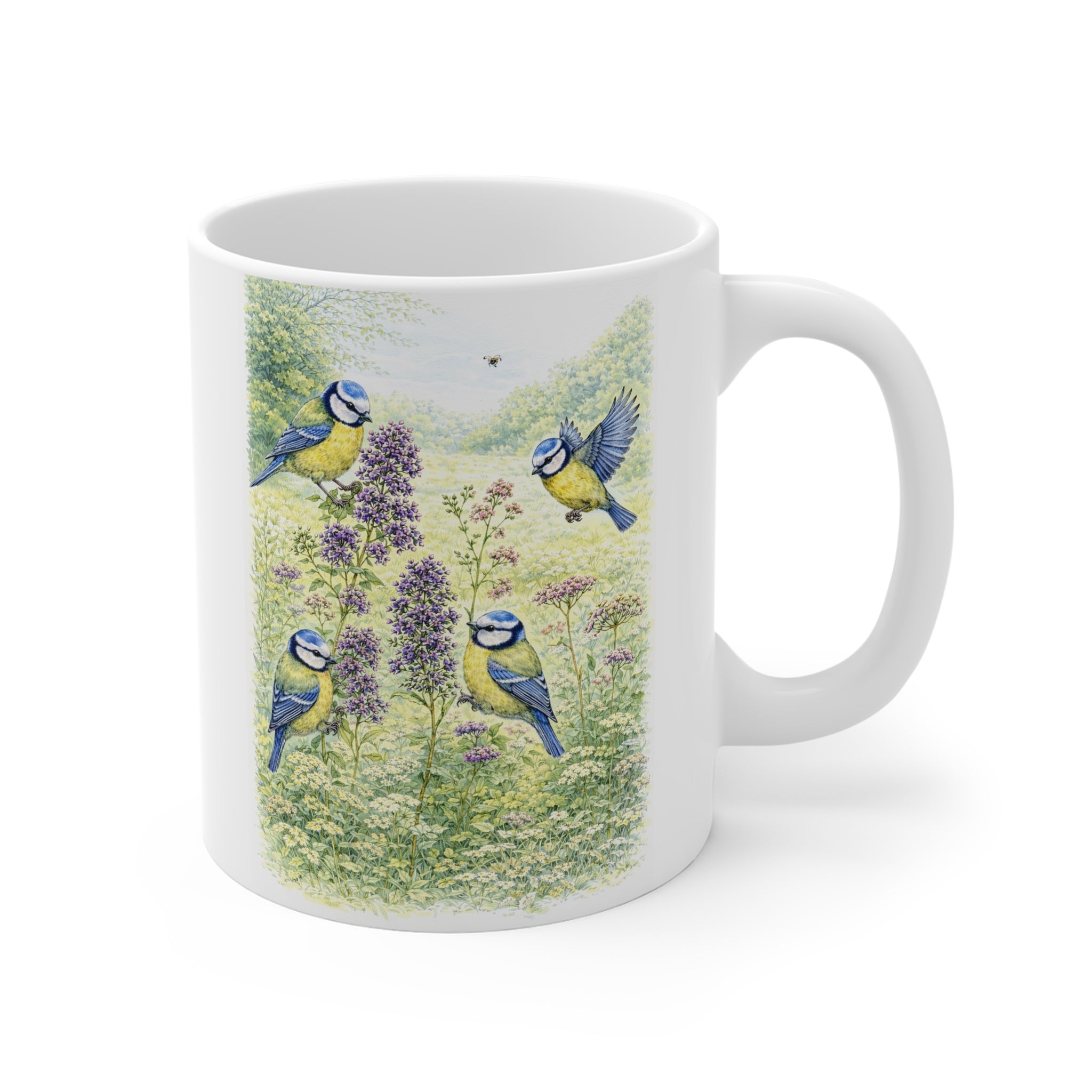 Blue Tit Mug Wildlife Ceramic 11oz