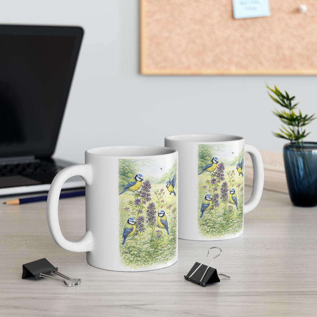 Blue Tit Mug Wildlife Ceramic 11oz