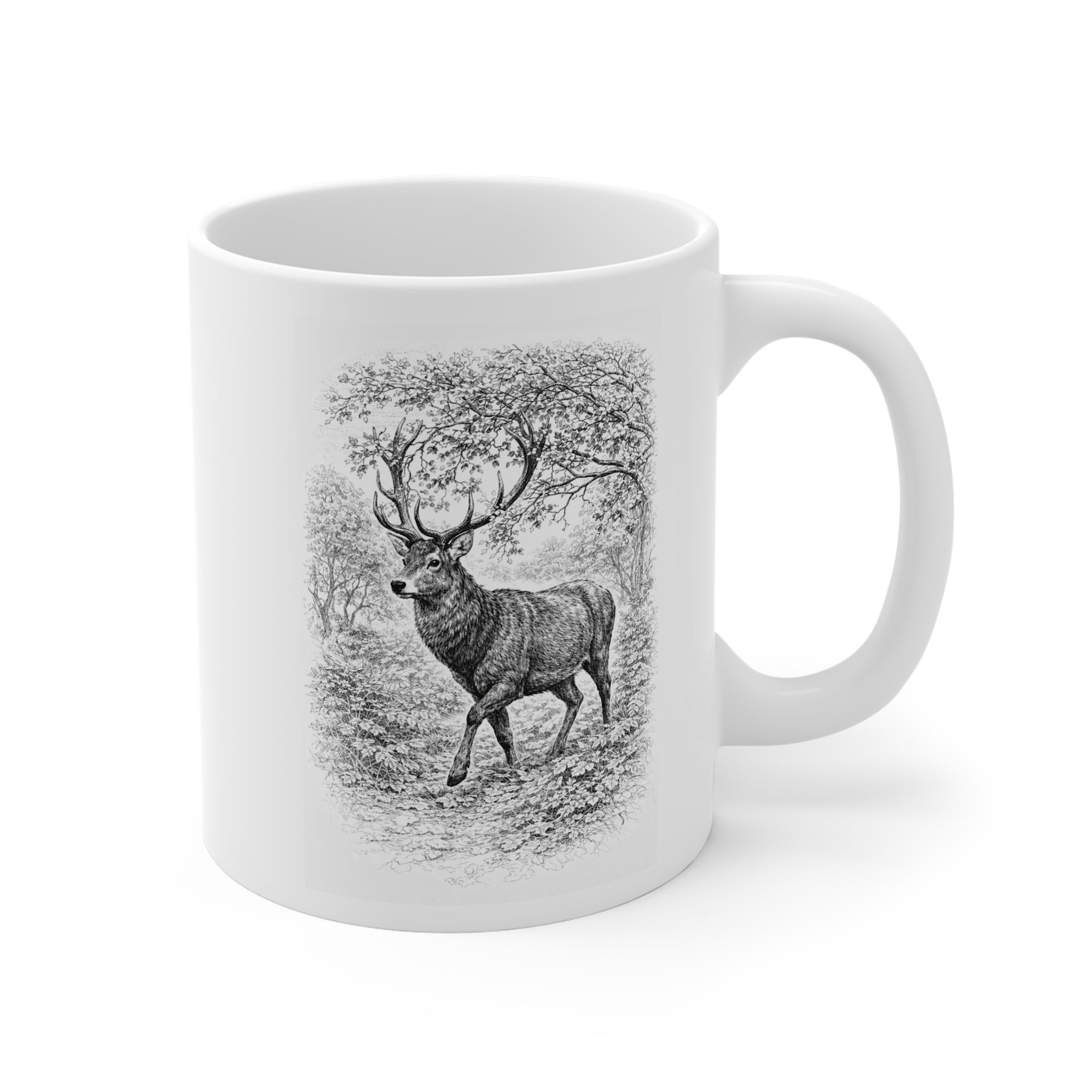 Deer Stag Mug Wildlife Ceramic 11oz Colour