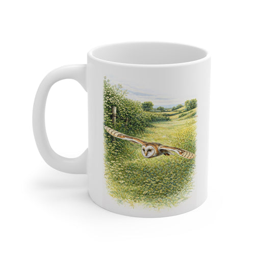 Barn Owl Mug Wildlife Ceramic 11oz