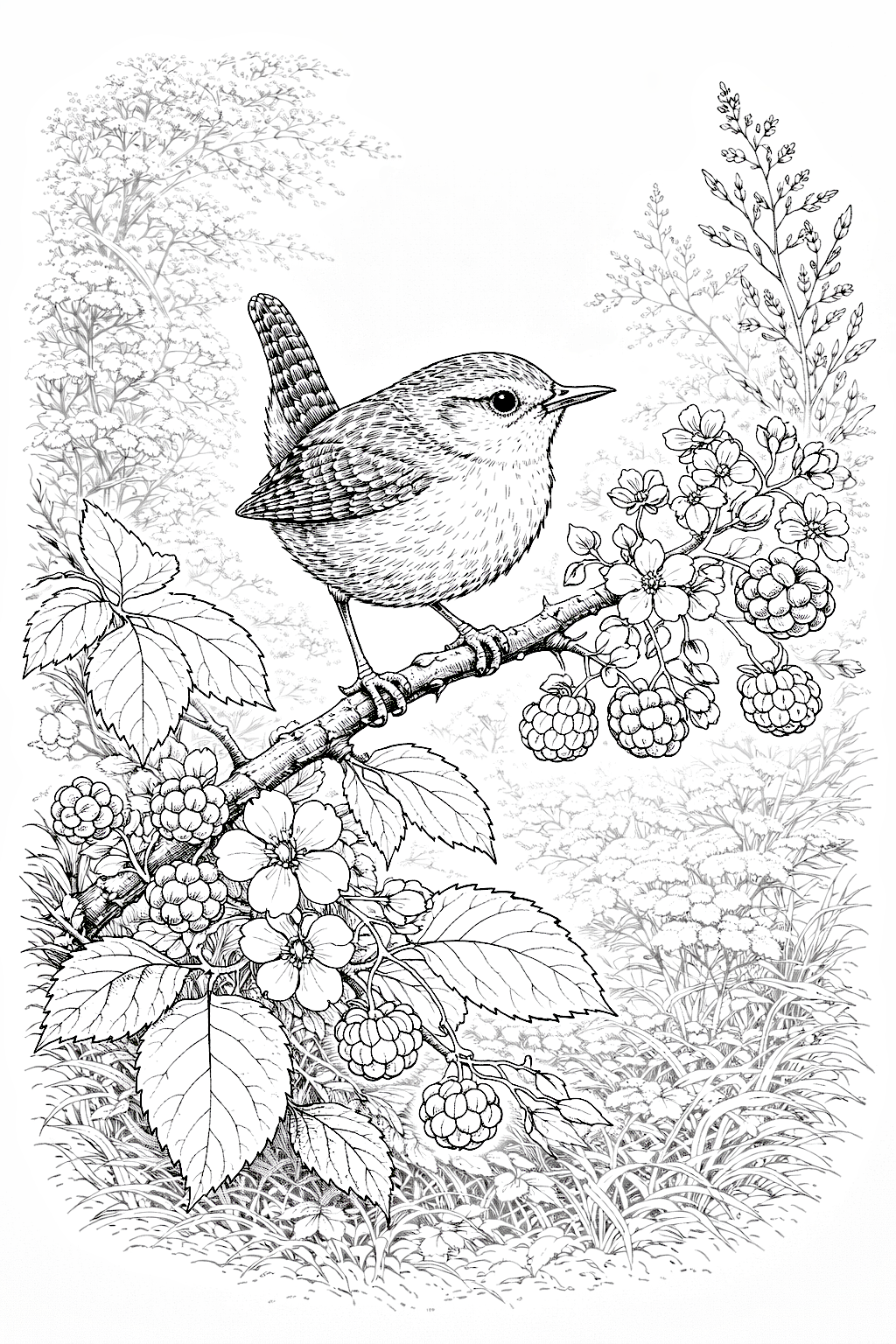 Animals in Nature — Adult Colouring Book by L A Brown