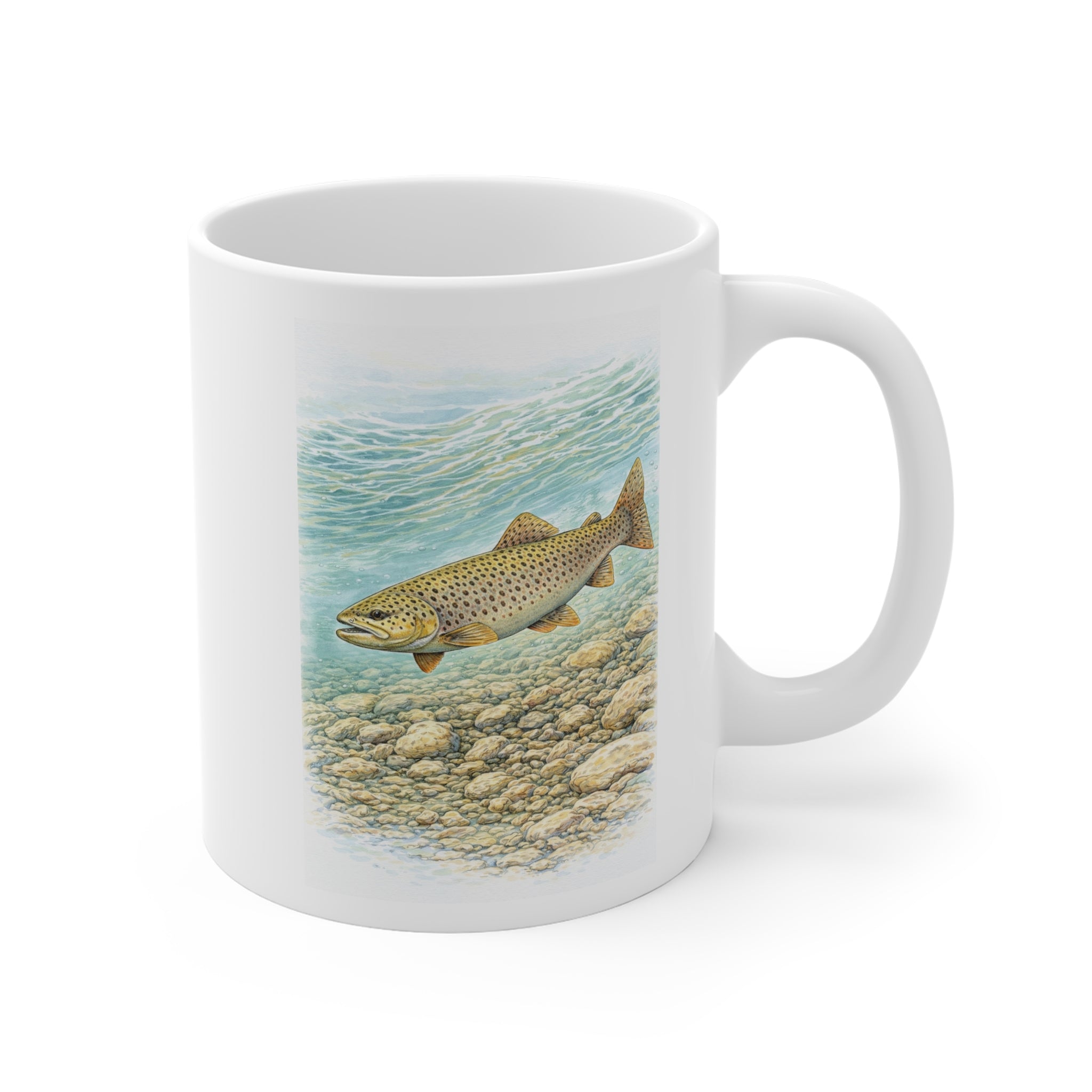 Brown trout Mug – Wildlife Design Ceramic Mug | Wildline Creations