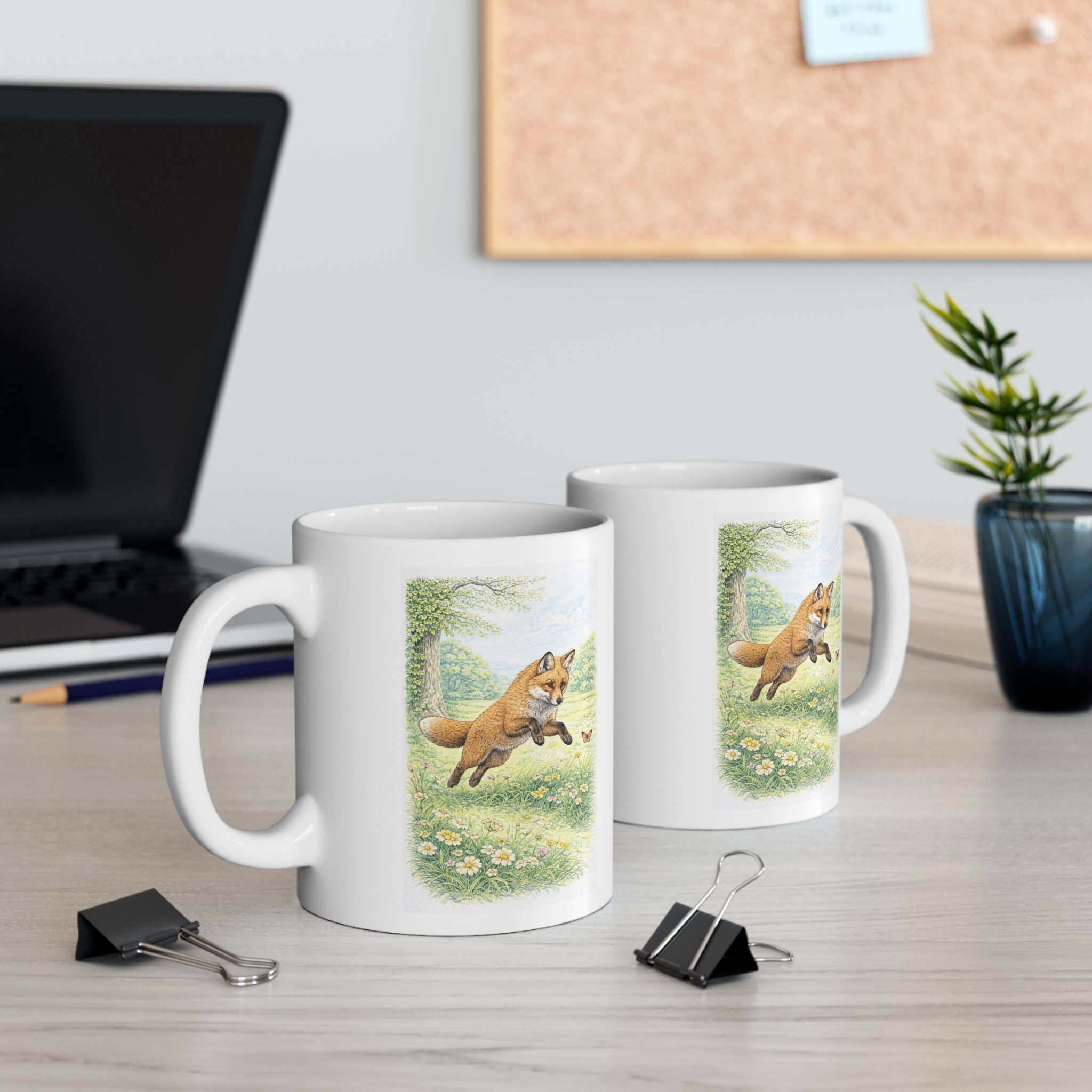 Fox Mug Wildlife Ceramic 11oz