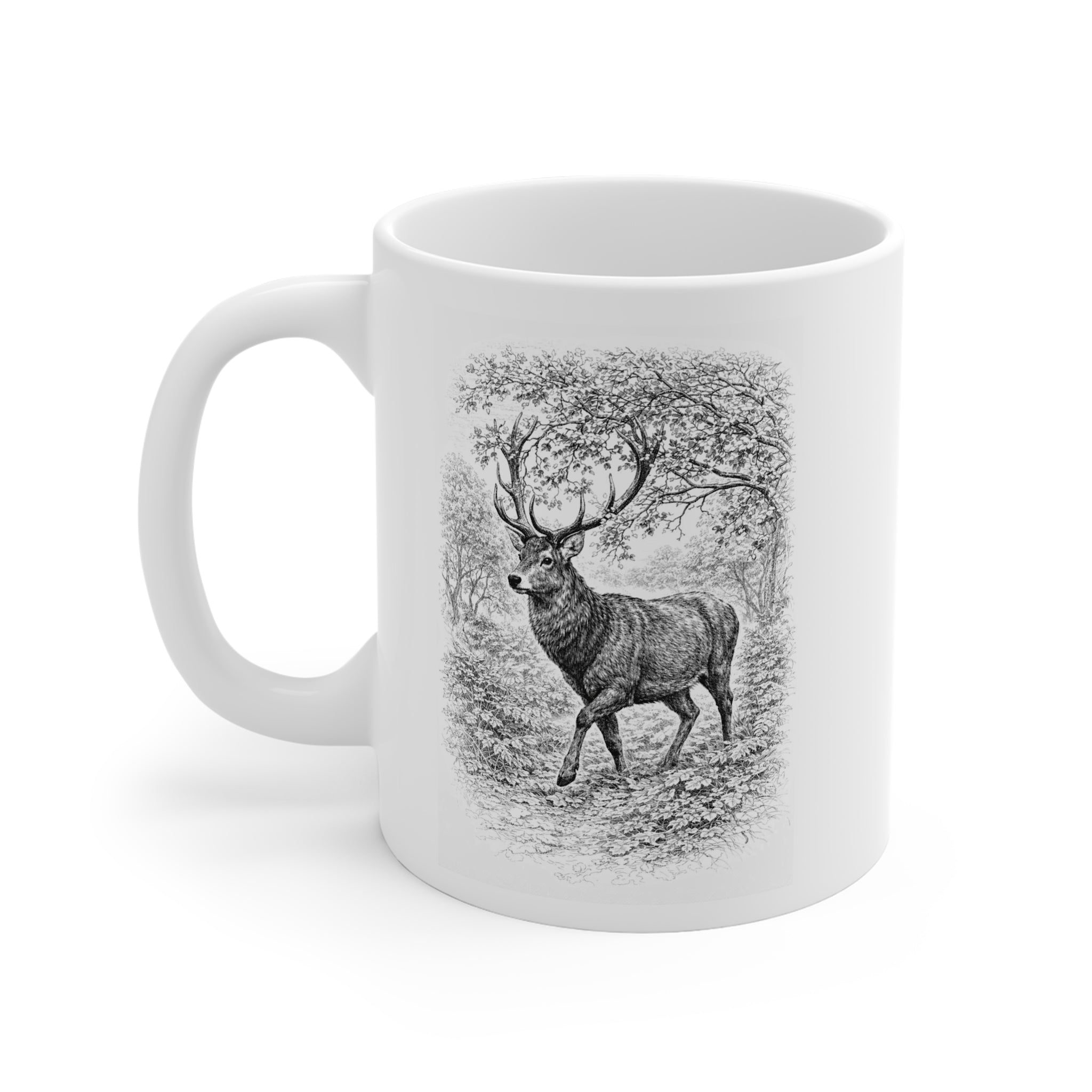 Deer Stag Mug Wildlife Ceramic 11oz Colour
