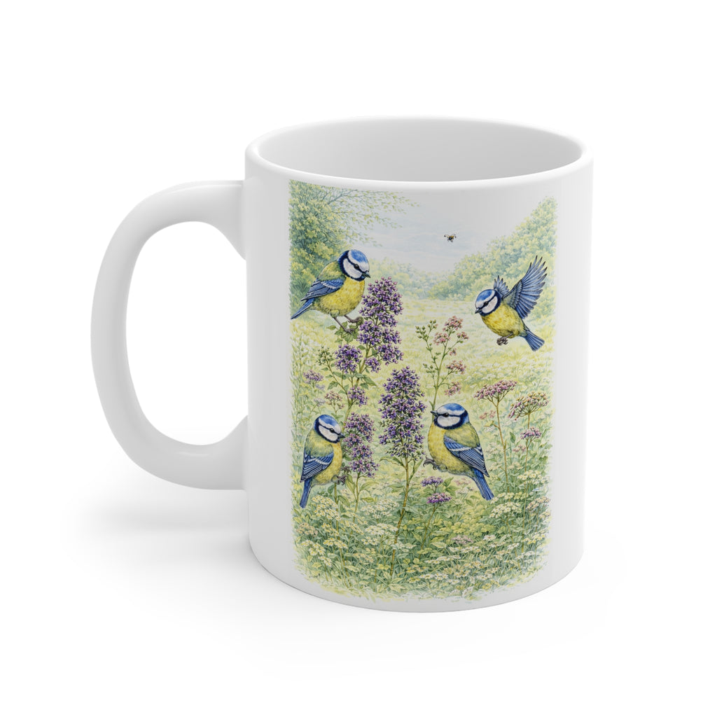 Blue Tit Mug Wildlife Ceramic 11oz