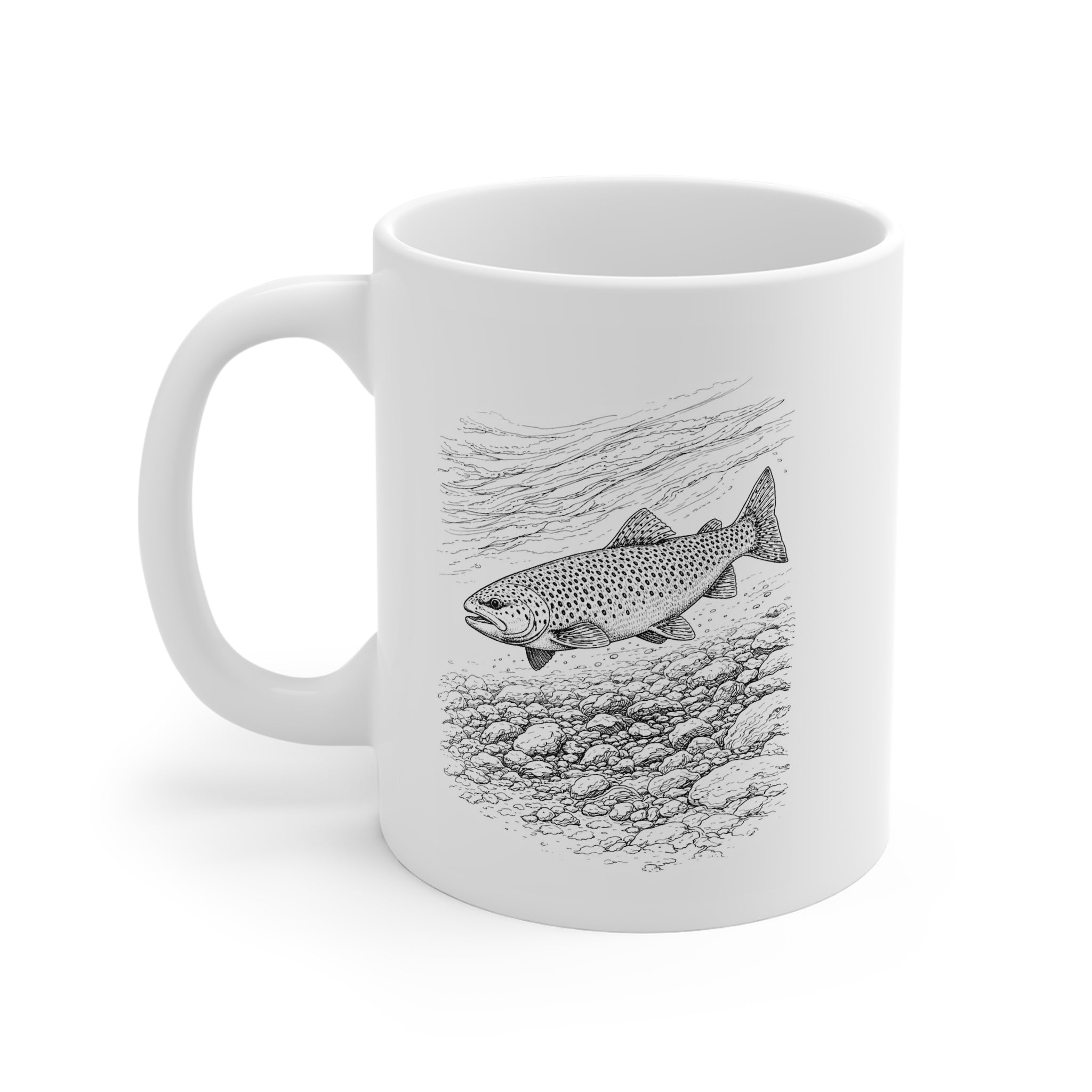 Brown trout  Mug – Wildlife Design Ceramic Mug | Wildline Creations