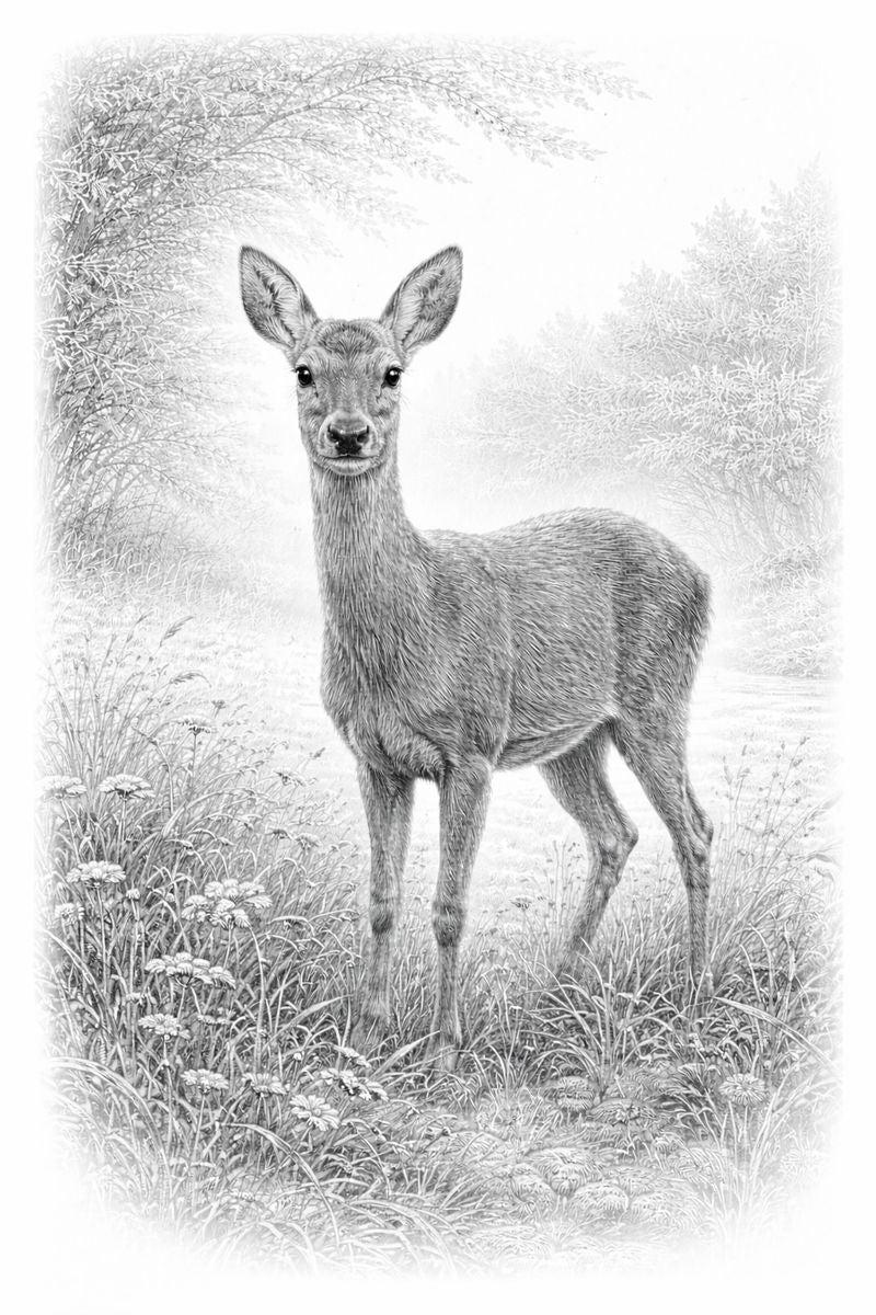 British Wildlife Colouring Book – Nature Illustrations by L.A. Brown