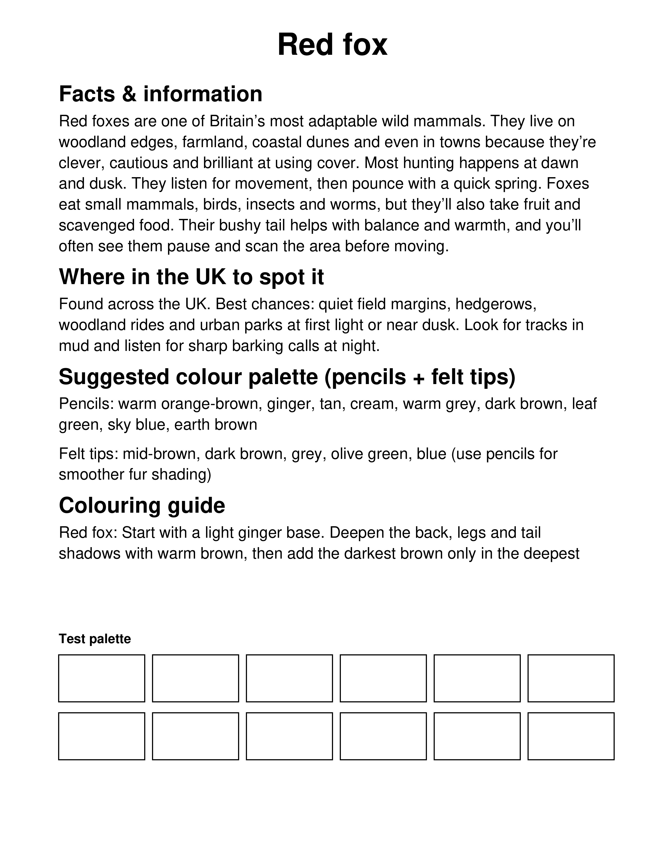 Animals in Nature — Adult Colouring Book by L A Brown